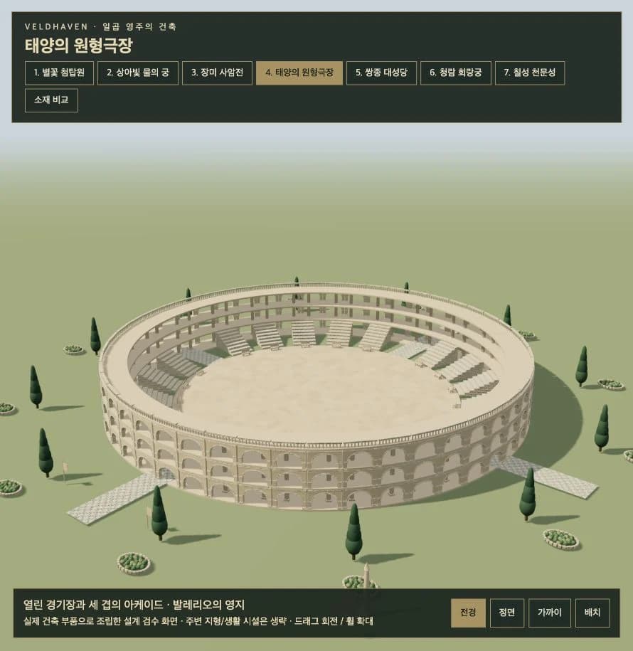 태양의 원형극장 외관