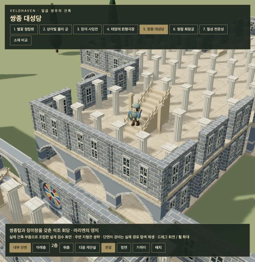 쌍종 대성당 내부 계단실